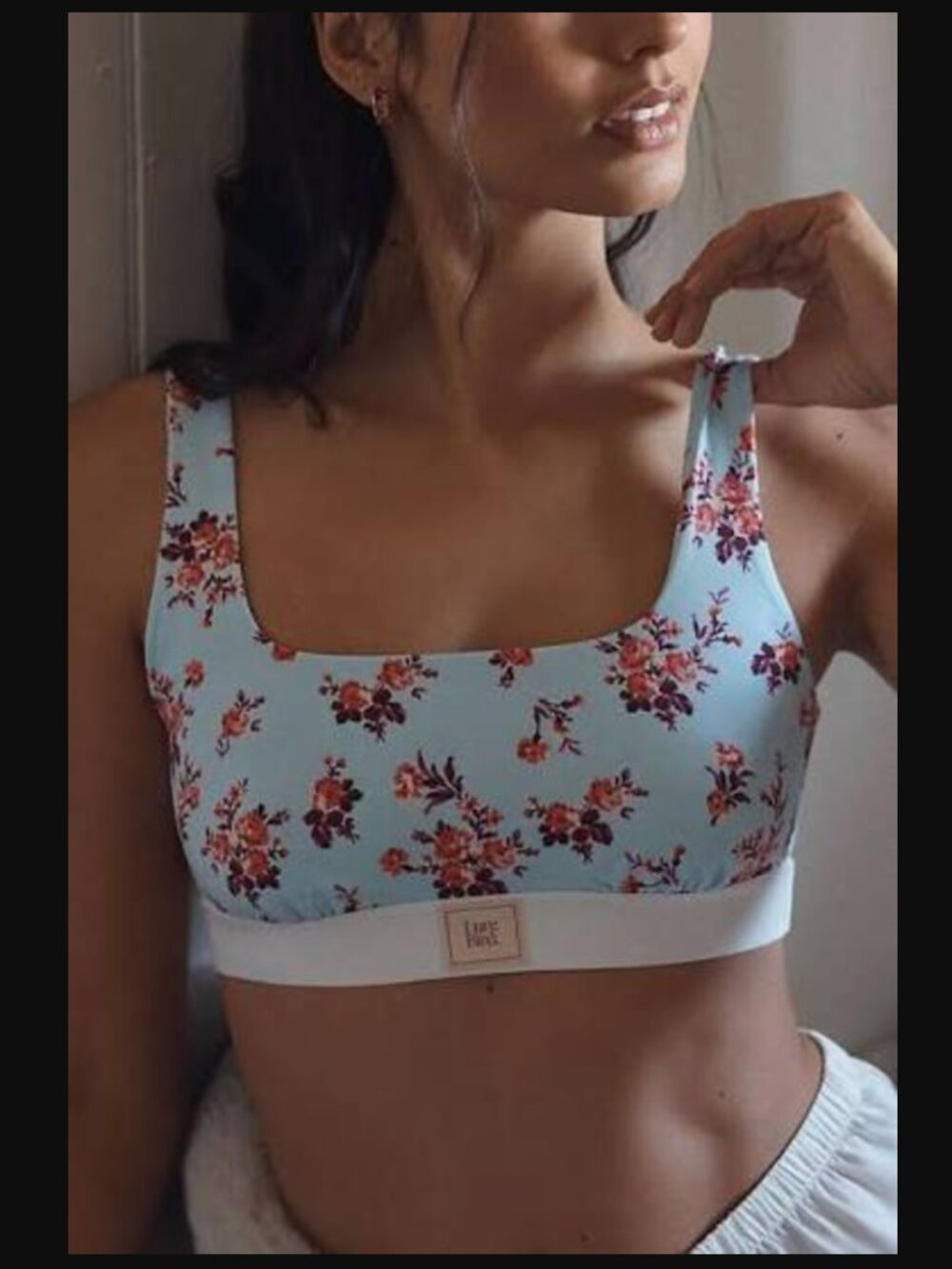 LyreBird CottonCloud Printed Scoop-Neck Bra